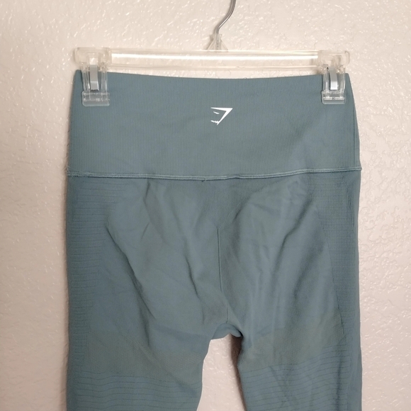 Gymshark energy seamless leggings blue green  sz M - Picture 5 of 7